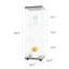 Glass Display Cabinet With 3 Shelves, Curio Cabinets For Bedroom, Office, Living Room, Black Floor Standing Bookcase, Fast Installation 3-Shelf Crushing, Area, Consensus