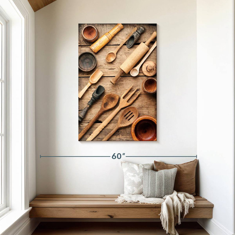 Senne Wooden Kitchenware, 45" H x 30" W