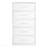 5-Drawer Dresser With Large Fabric Drawers, White