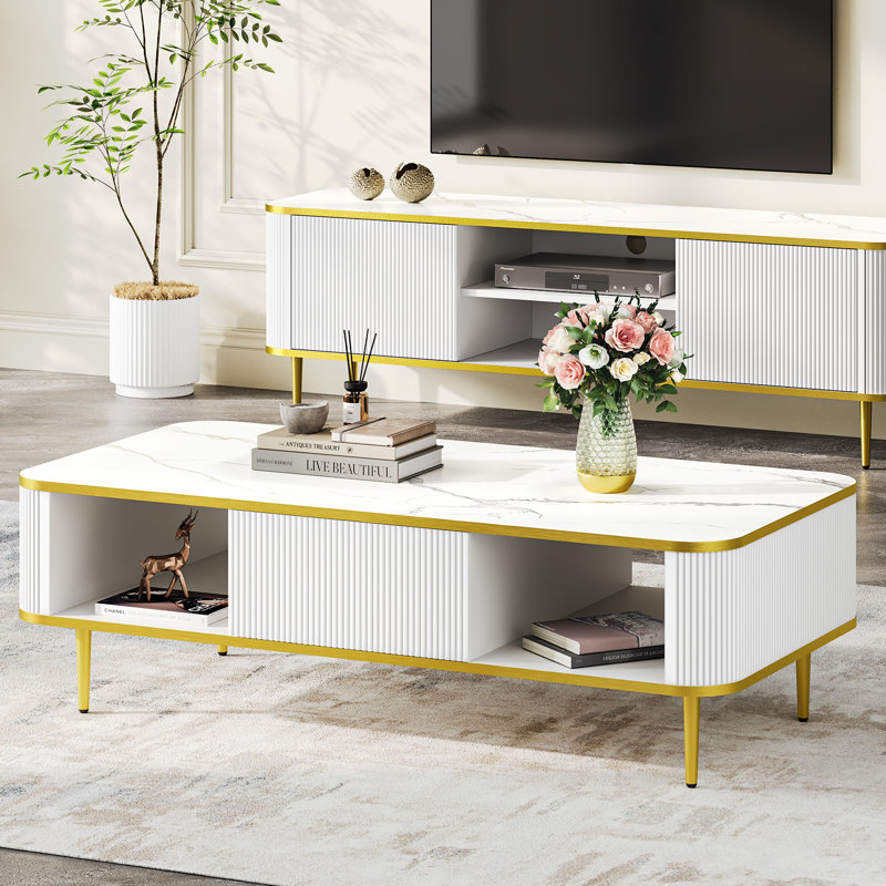 Almarion Four Leg Coffee Table with Storage