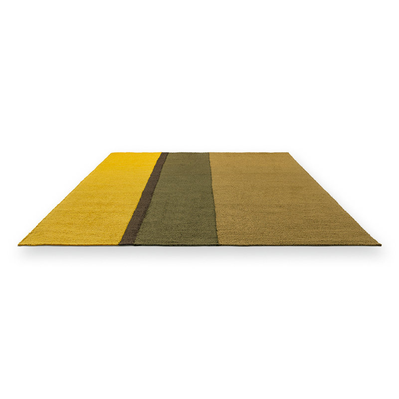 Habitat Festival Hand Tufted Striped Area Rug in Brown/Yellow/Gray/Black, Rectangle 5'3" x 7'6"