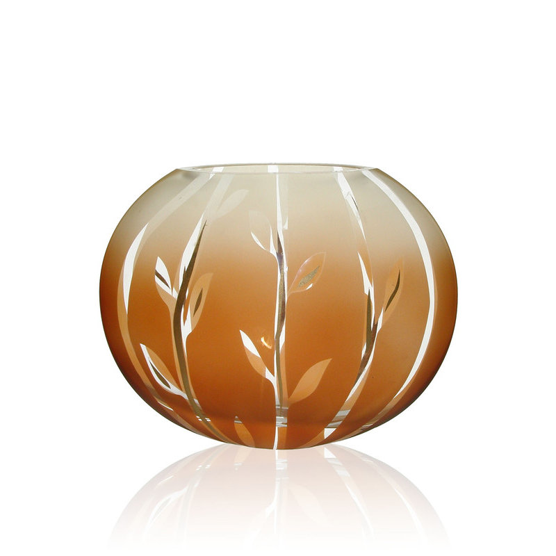 Fung Shway Series Lead Free Crystal Vase 11.02" X 4.72" X 8.66" ( 3.97 lbs )