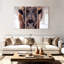 «Frosty Bison», 3 pièces sur toile-98562480