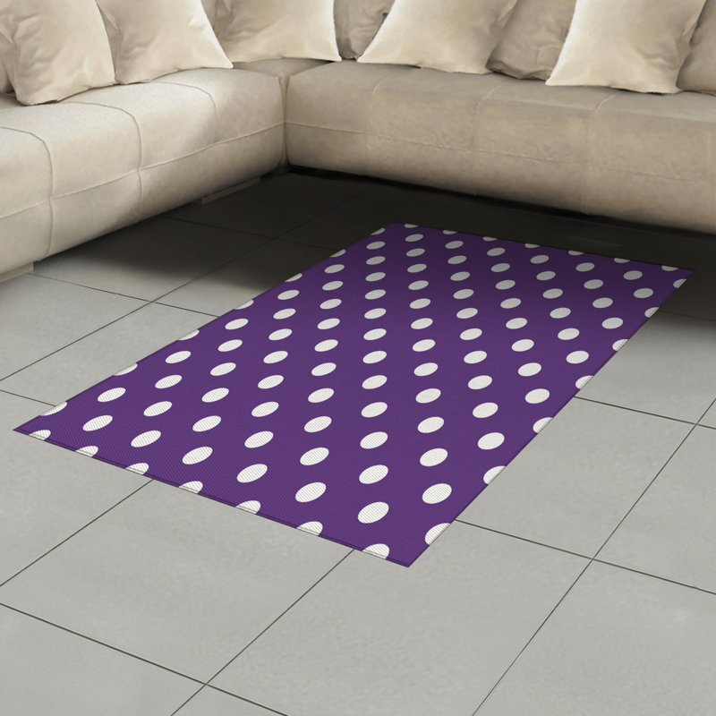 Tapis décoratif aubergine, Rectangle 2 pi 7 po x 5 pi