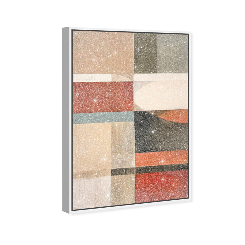 Pattern Pulse II Canvas Abstract Print by Oliver Gal, Black Frame, 10 x 15, 16"H x 11"W, White Frame