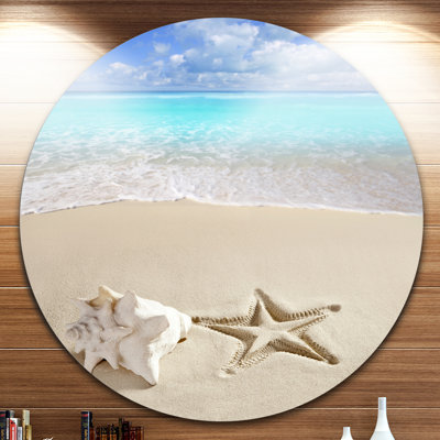 « caraïbes beach starfish », reproduction de photo sur métal