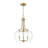 Annabell 15.75 inch Burnished Brass 3 Light Pendant