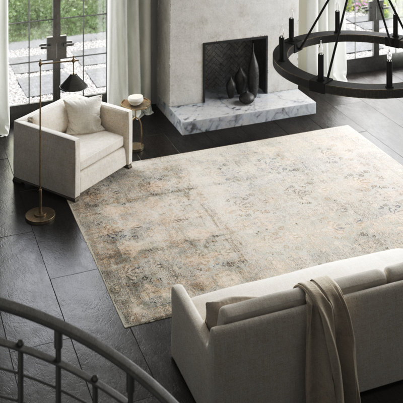 Windsom Oriental Area Rug in Beige