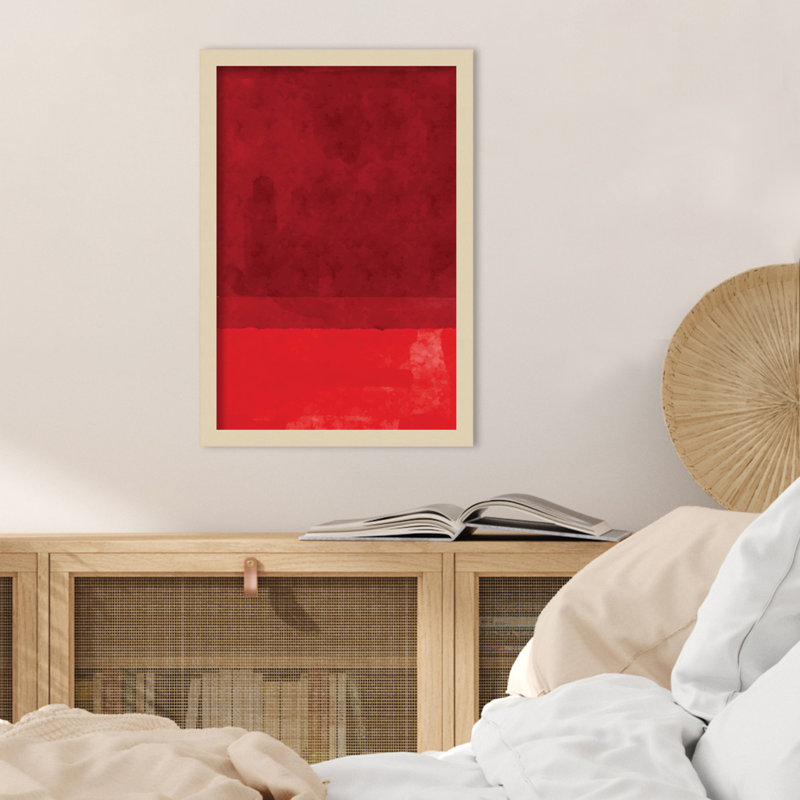 «Minimal Watercolor # 2» par Jay Stanley, impression sur bois encadrée, Brun, H 21 po x l 15 po