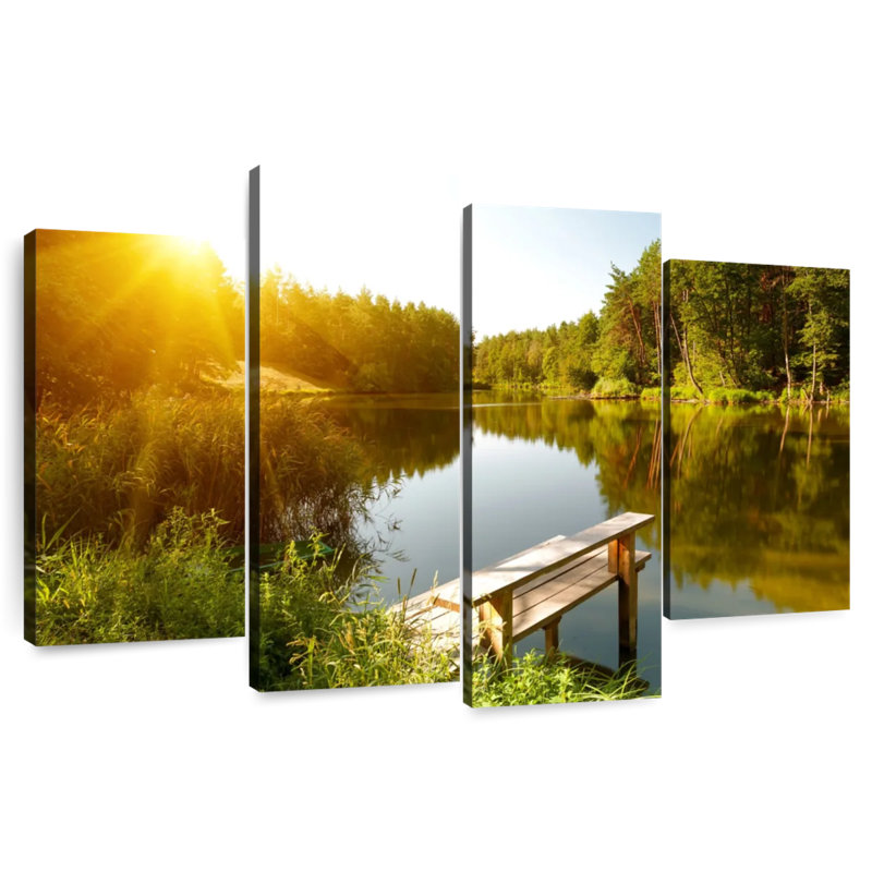 Alvord Serene Forest Lake, 27'' H x 43'' W