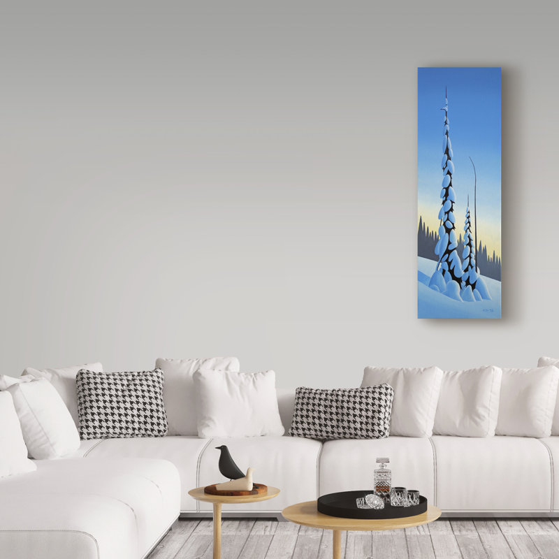 «Winter Spruce» par Etelca, impression sur toile tendue, H 24 po x l 8 po x P 2 po