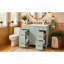 Meuble-lavabo 36 po avec lavabo en céramique, structure en bois massif, portes à fermeture douce, tablettes réglables, 3 tiroirs, y compris un tiroir à double profondeur pour le rangement du sèche-cheveux