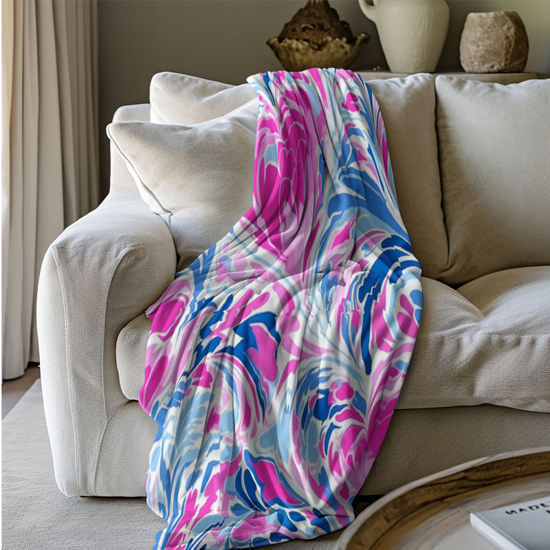 Motif de balise maritime - 1 pièce Sherpa Premium, L 60 po x L 80 po, Motifs d'amour élégants