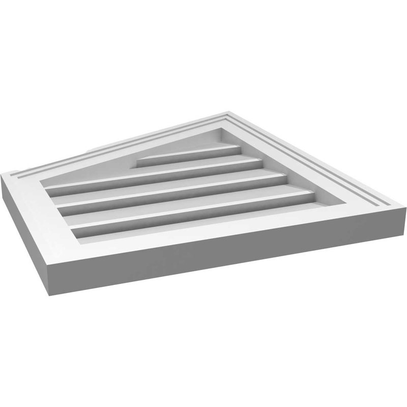 Évent en givre fonctionnel en demi-pointe à montage sur surface gauche Signature, H 20 po x l 18 po x P 1,5 po