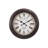Clocks, 20" Round, Wall Clock, Brown, Transitional
