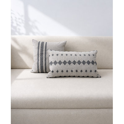 Gary Embroidered Throw Pillow Cover