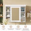 Armoire de rangement murale avec porte miroir-953202912