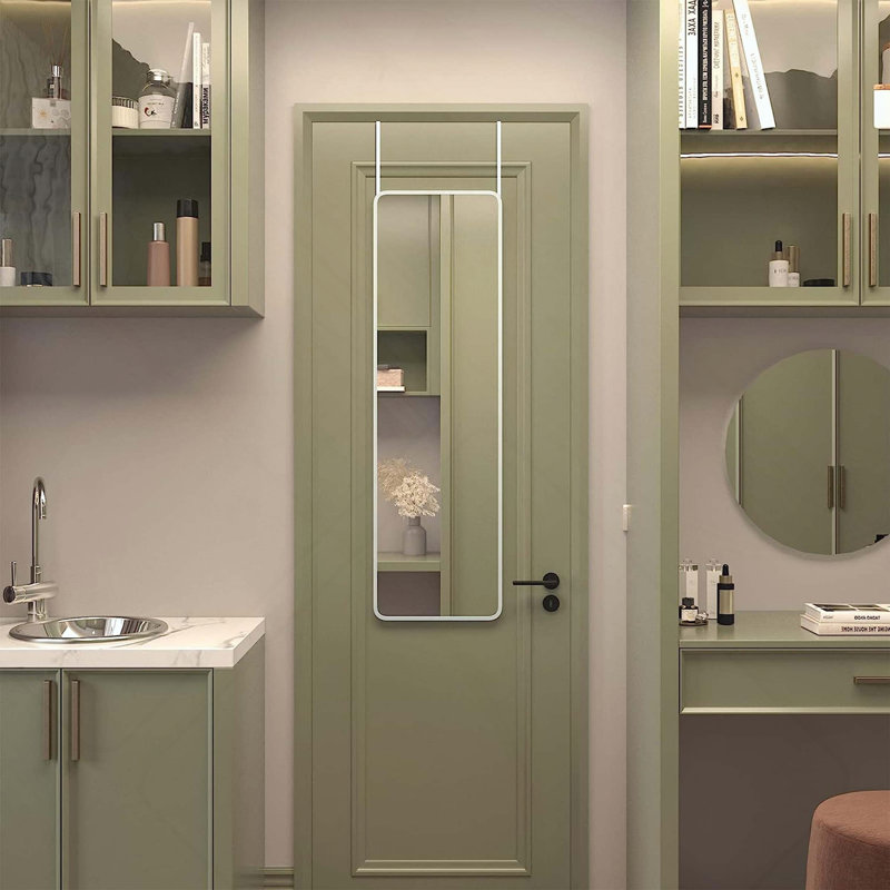 Accent Door Mirror., Silver