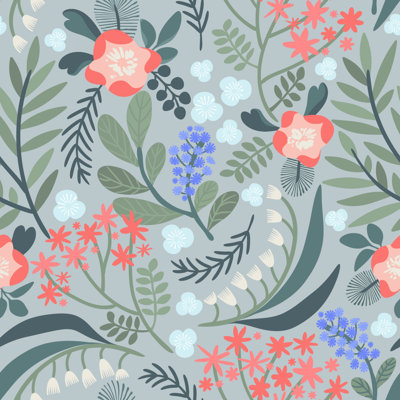 Peel & Stick Floral Tile