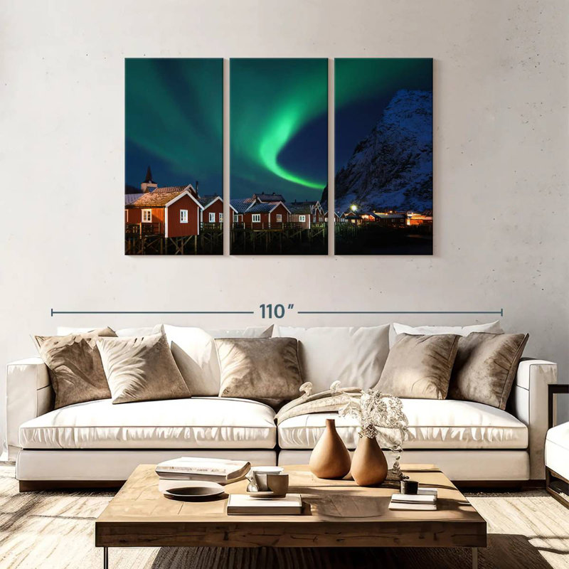 Reine Aurora Borealis, 48" H x 74" W