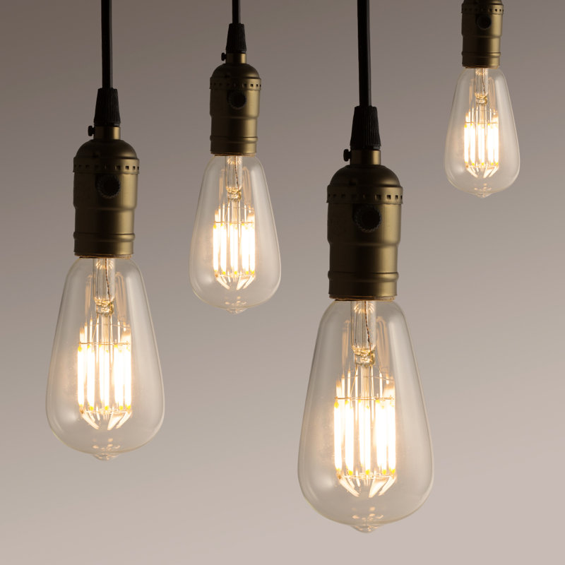 10 watts (équivalent de 100 watts), ampoule del st64, ampoule non-activable, base blanche chaude (2700k) e26/moyenne (standard)