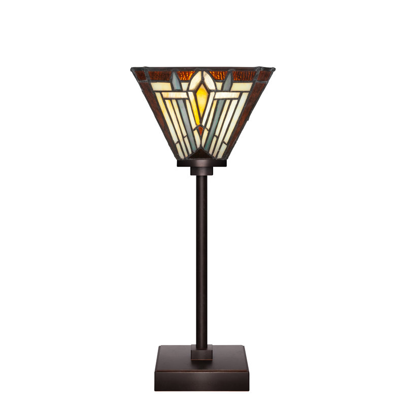 Lampe d'appoint avec verre carré Tahoe, Laiton New Age