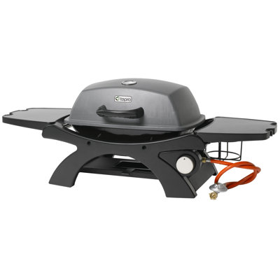 Abington 1-Burner Built-In Propane Gas BBQ with Side Shelves