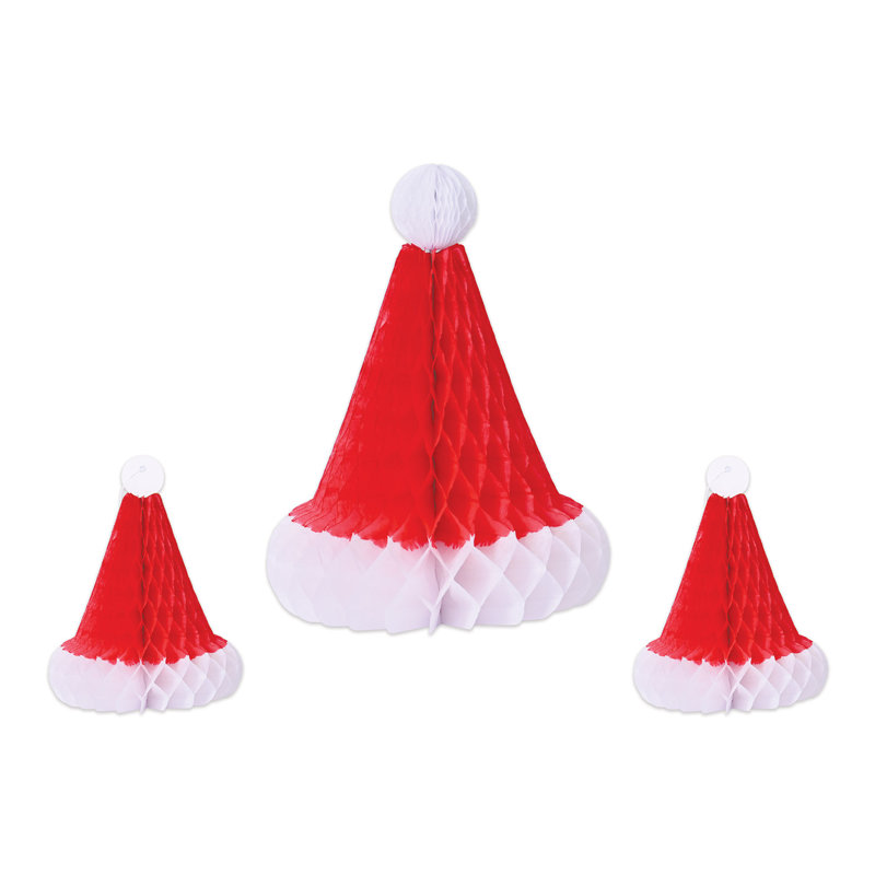 Chapeaux de père Noël en tissu
