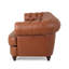 Canapé Chesterfield 94,75 po en cuir véritable avec accoudoirs-985427987
