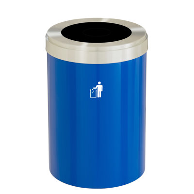 Steel Open Outdoor Trash/Recycling Bins