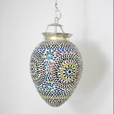 Chew 1 - Light Chrome Bell Pendant