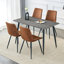 Chaises de salle à manger rembourrées Keyair, pour la cuisine, la salle à manger et l'extérieur (ensemble de 4)-124568719-124579587