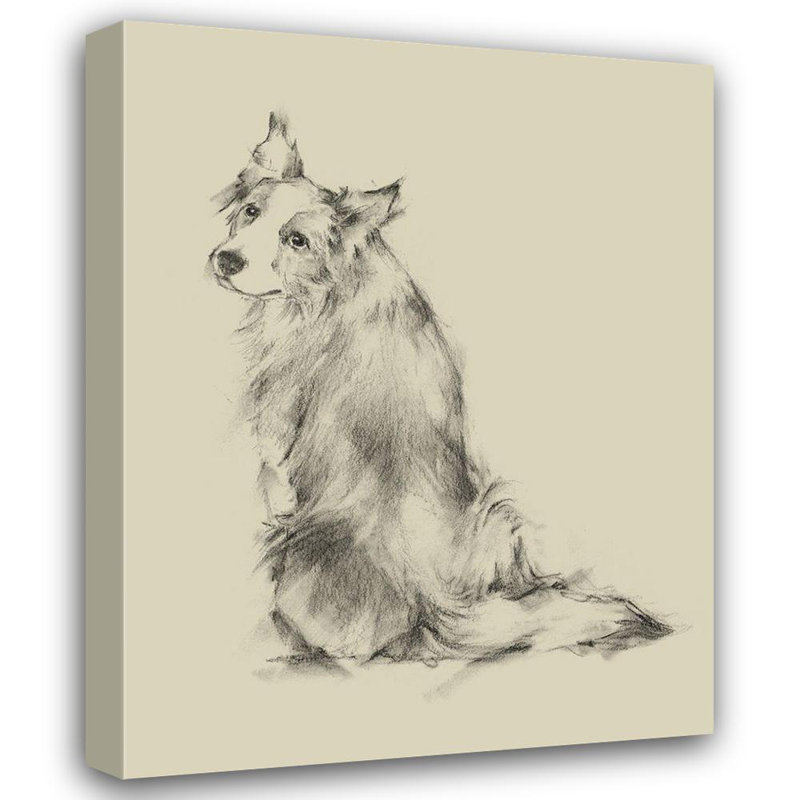 Toile tendue avec châssis Lark Manor ™ Harper, Ethan, "Puppy Dog Eyes VI", H 35 po x l 28 po