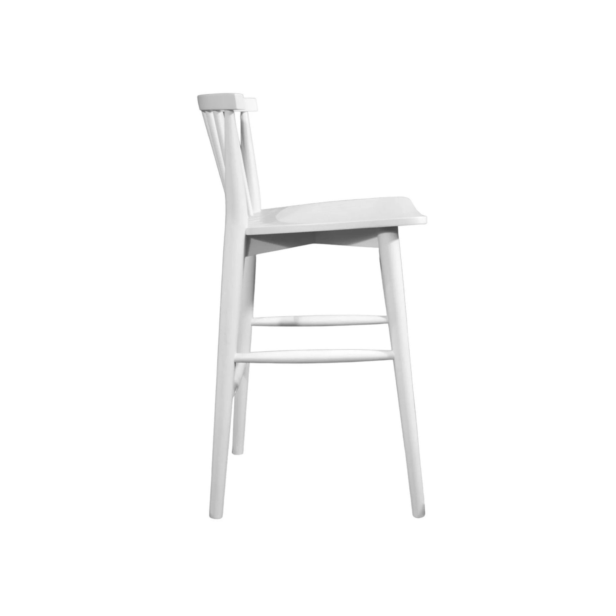 Girona Solid Wood 26" Counter Stool, White