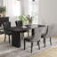 Ensemble de salle à manger rectangulaire à double piédestal avec table de salle à manger de style crème-1947038657-1947038668-1947038658