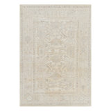 Rug & Kilim’S Oushak Rug In Beige And Cream White With Floral Patterns