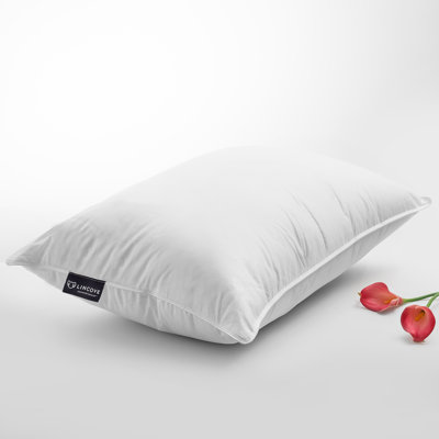 Lincove Cloud Canadian Down Luxury Sleeping Pillow - Medium Support for Side & Back Sleepers - 625 Fill Power - 100% Cotton Shell