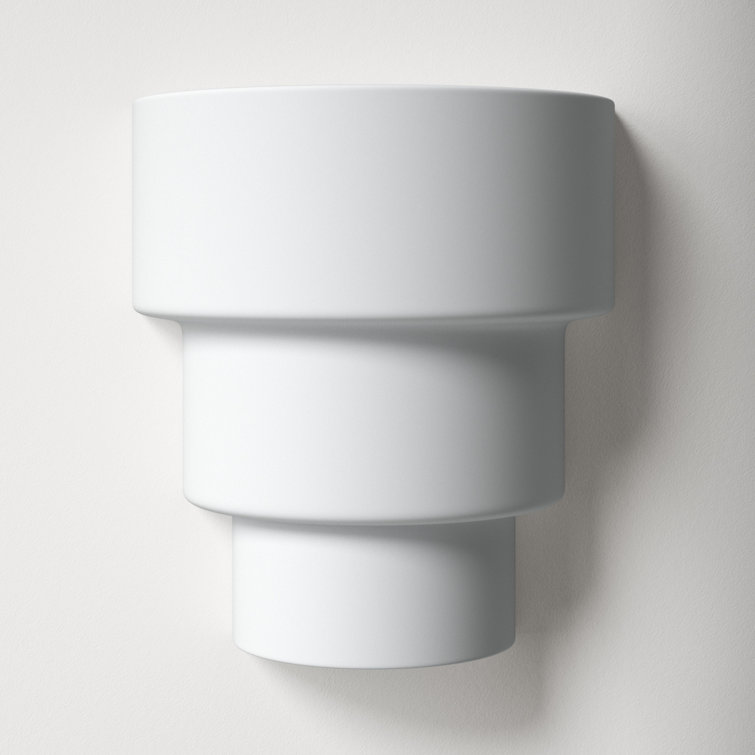 Logan 2 Light Ceramic Dimmable Flush Mounted Sconce