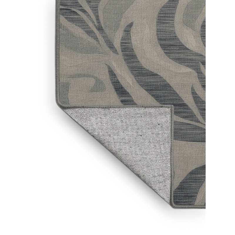 Tapis gris lavable à la machine, Rectangle 2 pi x 3 pi