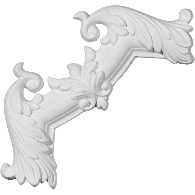 8 1/4" White Primed Urethane Panel Moulding Corner