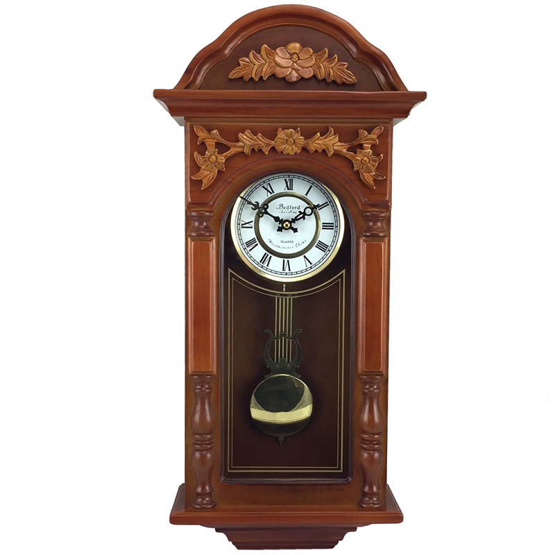 Solid + Manufactured Wood Wall Clock