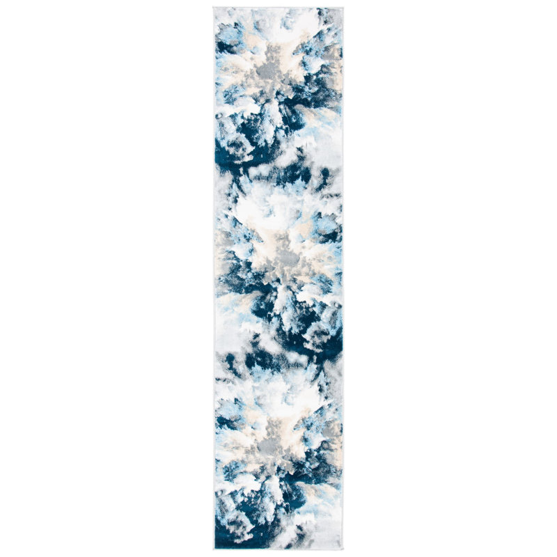 Tapis abstrait Estol Performance, Tapis de couloir 2 pi 2 po x 9 pi