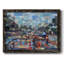 Rouge trafic encadré sur toile-96271516-96271508
