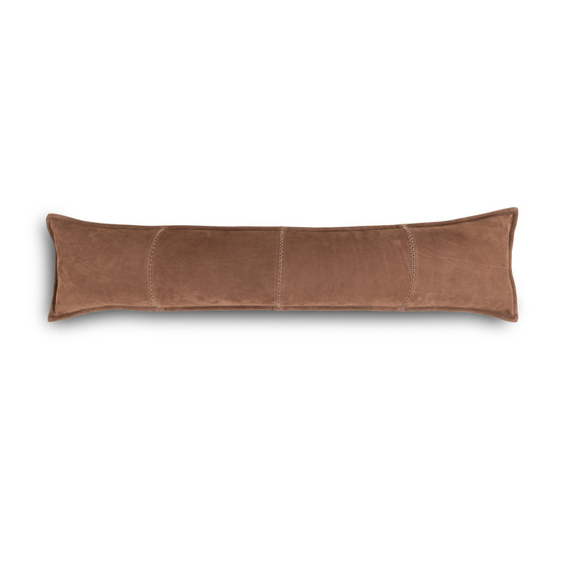 Trenton Throw Pillow, Nubuck Tobacco, Rectangular 13"H x 49"W
