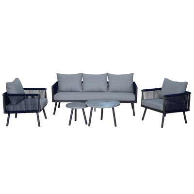 Mervyn Courtyard Casual Spring Valley Sofa Seating Group with Cushions