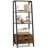4-tier Bookshelf w/ 2 Storage Drawers Sturdy Metal Frame Anti-toppling Devices-176479674
