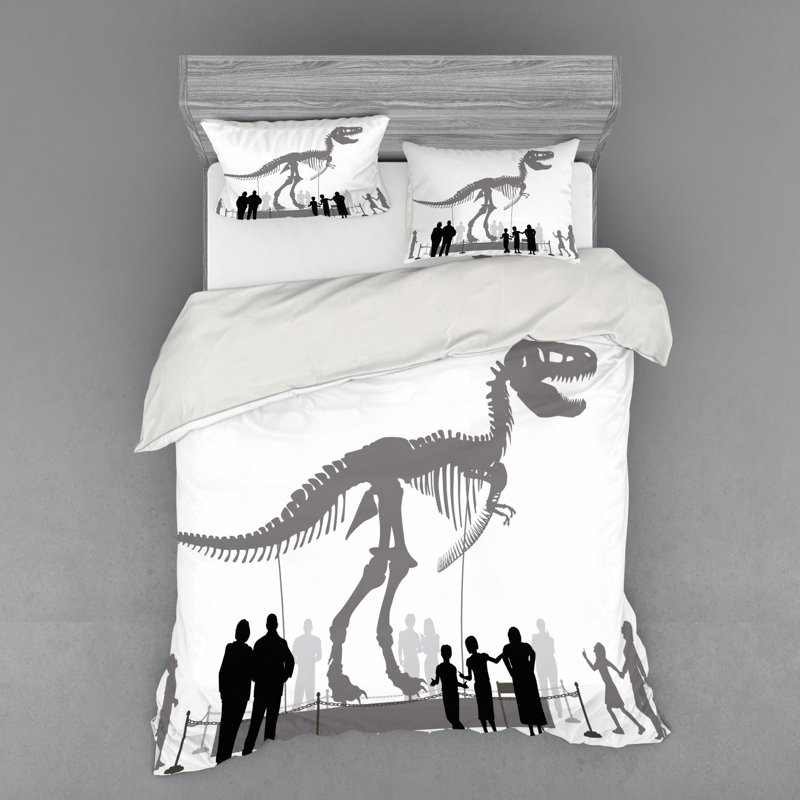 Ensemble de housse de couette dinosaur, Housse de couette grand + 3 pièces supplémentair