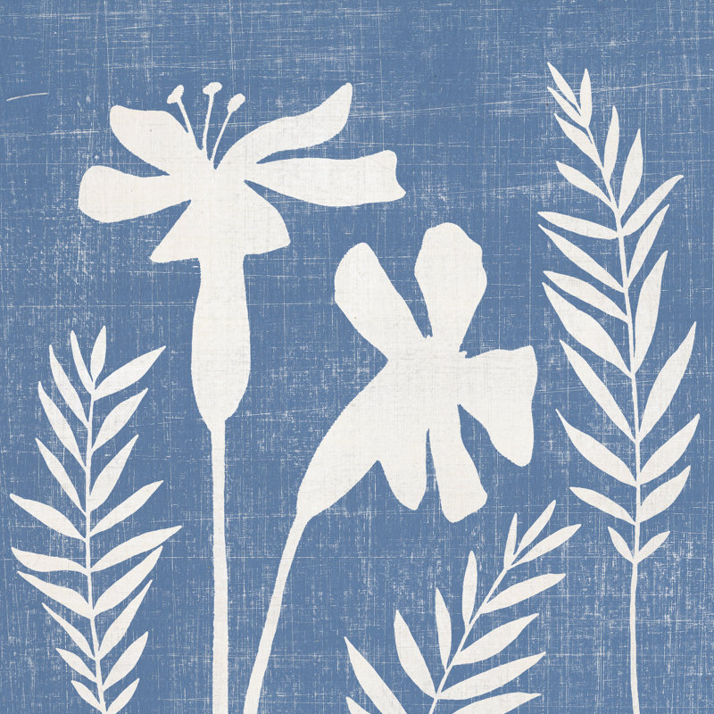 Blue Linen II by Megan Meagher - Wrapped Canvas Painting, 51cm H x 51cm W x 3.8cm D