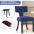 Modern Upholstered Side Dining Chairs – Curved Backrest & Wood Frame-114308618