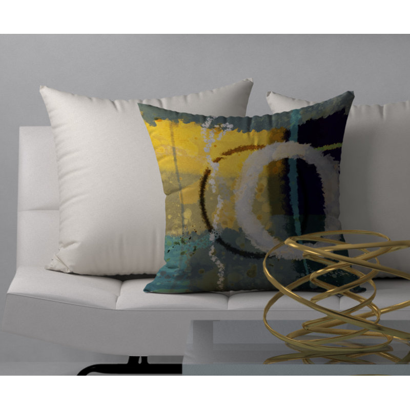Housse de coussin décorative carrée Matchless VIP, 24 po x 24 po
